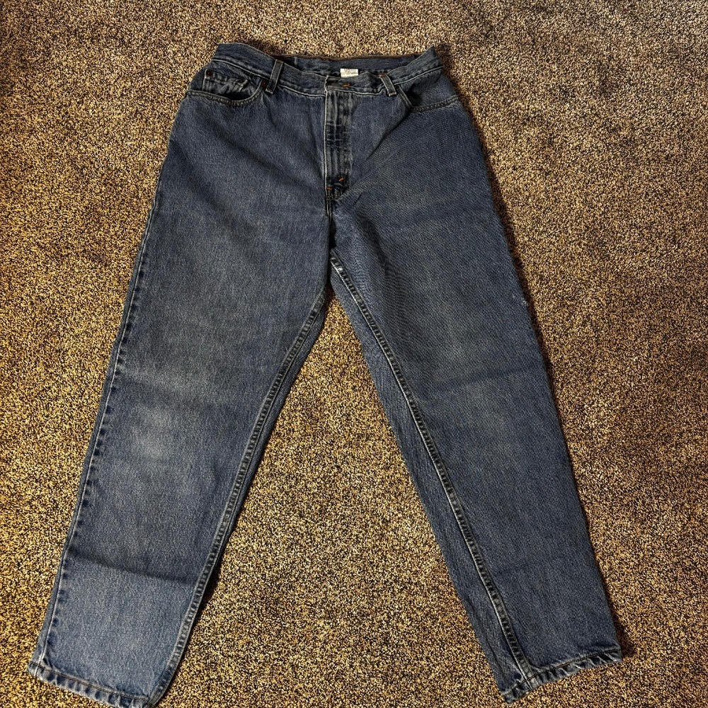 Vintage Levi's 550 Authentic classic Denim Blue Jeans tapered leg Women's‎ sz 14